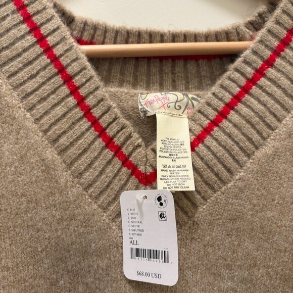 Free People All Star Stripe Poncho NWT * - Picture 7 of 8